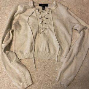 Worn once! Cropped forever 21 sweater